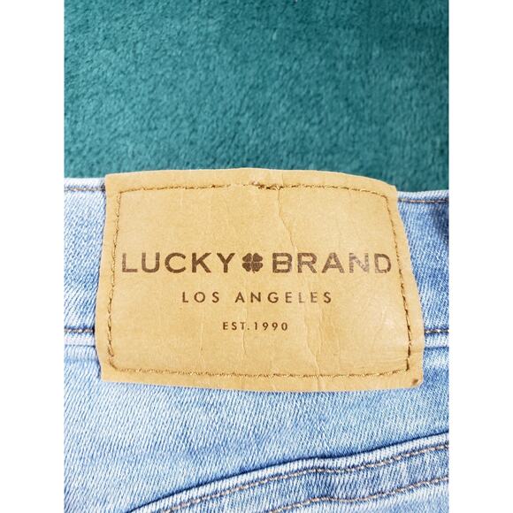 Lucky Brand Jeans Size 4 Womens Blue Stretch Pants Fray Hem Mid Rise Ava Skinny - Picture 13 of 14